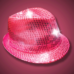 legering elk repertoire Feest hoedjes met led lichtjes :: Led hoedjes Pink