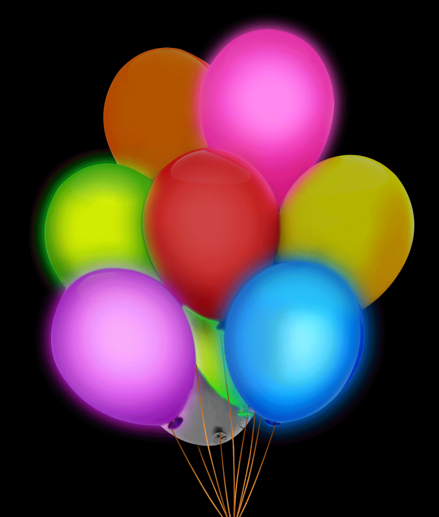 doel Meestal draadloos Led Ballonnen :: Led ballonnen mix kleuren 5 stuks