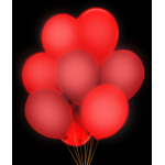 Led ballonnen rood