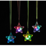 Light up star necklaces