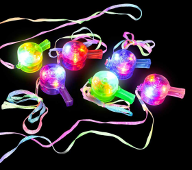 Party Fluitjes met led lichtjes multicolor