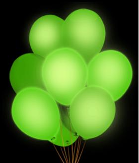 Led ballonnen groen